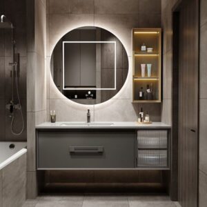 Mirror with light
